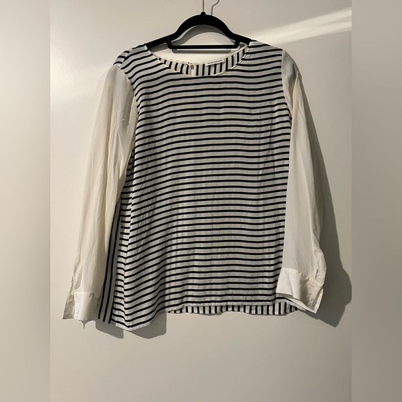 Club Monaco silky striped blouse - Picture 1 of 4